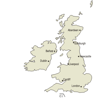 Singer shops map