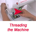 Threading the Sewing machine stitches